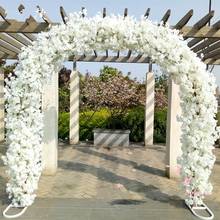 2,3 м высота свадебные центральные Металлические Свадебные двери арки висячая гирлянда цветочные стенды с вишнями для свадебных сувениров 2024 - купить недорого