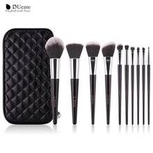 DUcare 10pcs Makeup Brushes Set Foundation Powder Blush Eyeshadow Kabuki Blending Make up Brush Cosmetic Beauty Tool With Bag 2024 - buy cheap