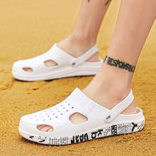 Casual Men Garden Sandals Rubber Clogs Male Lightweight Beach Sandals Summer Slippers Man Jelly Shoes Zapato Agua 2024 - buy cheap
