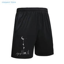 2021 Europe Style sports shorts Men Summer Fashion Climb To The Moon Printed running Casual Short pants ou-39-324 2024 - buy cheap