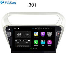 YESSUN-reproductor Multimedia con Android y navegación GPS para Peugeot, Radio de Audio y vídeo HD con pantalla táctil, sin CD, DVD, para Peugeot 301 2013 ~ 2016 2024 - compra barato