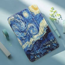 For Samsung Galaxy Tab A 10.1 inch (2019) T510 T515 Funda Painted PU Leather Stand Folio Case For Tab a 10.1 SM-T510 Smart Cover 2024 - buy cheap