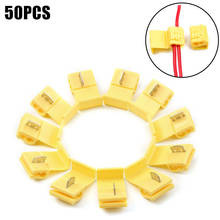 50Pcs Lock Wire Electrical Cable Connectors Insulated Terminals Crimp Quick Splice Connector For Car Electrical Cable Snap 2024 - buy cheap