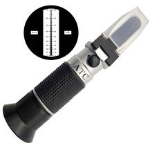Wholesale 10pcs/lot RHB-90ATC Wide-range 0-90% Brix Refractometer with Plastic Retail Box and ATC Function 2024 - buy cheap