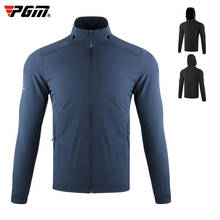 Куртки для гольфа, одежда для гольфа PGM, мужская куртка на осень и зиму, ветровка, спортивная одежда с капюшоном 2024 - купить недорого
