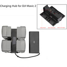 for DJI Mavic 2 Pro /Zoom Drone 4 in1 Battery Steward Parallel Charging Hub Board Charger Adapter with Digital Display 2024 - buy cheap