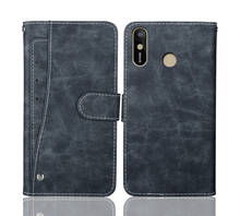 Luxury Wallet Tecno Spark 3 16+2 Case 6.2" Vintage Flip Leather Cases Business Protective Cover With Front Card Slots Phone Book 2024 - buy cheap