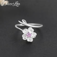 New Cherry Blossoms Flower Rings for Women Vintage Open Antique Rings Statement Jewelry Anillos 2024 - buy cheap