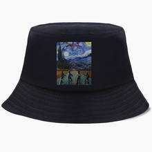 Funny Stranger Things  Starry Night Demogorgon Eleven Bucket Hat Panama Men Cap Women Bob Hats Outdoor Sunscreen Fisherman Caps 2024 - buy cheap