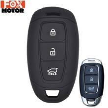 For Hyundai Solaris I30 Elantra Ix35 Tucson Accent Santa Fe Azera Verna 2017 2018 Silicone Remote Key Case Fob Shell Skin Cover 2024 - buy cheap