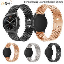 Correa de acero inoxidable de 22mm para samsung Galaxy Watch, correa de alta calidad para Samsung Gear S3 Classic/Frontier huawei watch gt, 46mm 2024 - compra barato