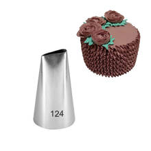 Boquillas de acero inoxidable para decoración de pasteles, conjuntos de boquillas para manga pastelera, utensilios para cupcakes, #124 2024 - compra barato