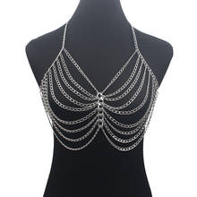 New Arrival European Summer Sexy Bikini Breast Collar Pendants & Necklaces Women Gold Body Chain Jewelry 2024 - buy cheap