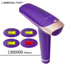 Lescolton-depiladora láser permanente T009s, fotodepiladora indolora, 1300000 Flashes, para Bikini, depilación Facial IPL 2024 - compra barato