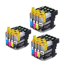 LuoCai-cartuchos de tinta para impresora Brother, recambio de tinta Compatible con LC123, LC121, MFC-J470DW, J650DW, J870DW, J245, DCP-J552DW, J752DW, J132W, J172W, 12 unidades 2024 - compra barato