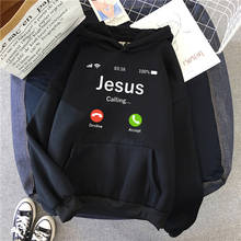 Suéter com capuz estampa de jesus masculino, pulôver casual e esportivo de hip hop para homens, 2021 2024 - compre barato