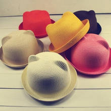 Детская шляпа; Новинка; летняя детская шляпа; детская дышащая соломенная шляпа; Детские шапки для мальчиков и девочек; Шапка для новорожденных; реквизит для фотосессии 2024 - купить недорого