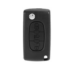 Funda para mando a distancia de coche, carcasa con 3 botones para llave, compatible con Citroën C3, C4, C5, C6, Picasso 2024 - compra barato