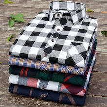 Plaid Shirt 2021 New Autumn Winter Flannel Red Checkered Shirt Men Shirts Long Sleeve Chemise Homme Cotton Male Check Shirts 2024 - buy cheap