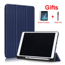 PU Leather Smart Case For iPad Air 3 10.5 inch 2019 With Pencil Holder Auto Wake/Sleep Funda For iPad Pro 10.5 inch+Film+Pen 2024 - buy cheap