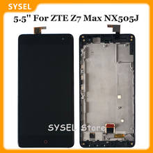 5.5 for for para zte z7 max nx505j display lcd digitador da tela do painel de toque sensor montagem nx505j tela 2024 - compre barato
