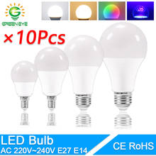 10pcs LED E27 Light E14 Bulb 3W 6W 9W 12W 15W 20W Composite Aluminum LED Lamp E14 AC 220V 240V Lampada Ampoule Spotlight 2024 - buy cheap