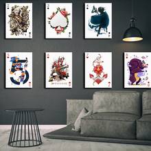 Wall Pictur Poster Decoration Personality Poker Canvas Prints Toile Personnalisé Photo Home Decor Aesthetic Canvas Painting 2024 - buy cheap