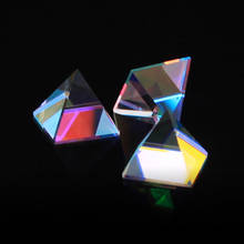 Оптическое стекло, Цветовая призма, куб, равнинная, призмы, креативная каюта, квадратная форма, призмы, радужная линза, светильник, подарок 2024 - купить недорого