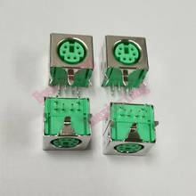20 Pçs/lote PS2 6P Feminino Plug/Jack/Conector do Soquete Verde 6Pin para teclado/mouse 2024 - compre barato