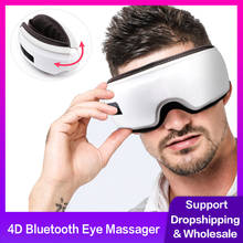 Massageador de olhos de vibração elétrica 3d, inteligente, alívio de rugas, fadiga, terapia de pressão de ar, massagem, dispositivo de cuidados com os olhos 2024 - compre barato