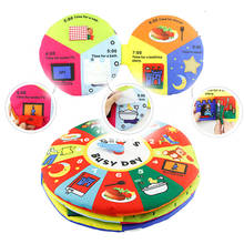 Baby Cloth Book Toys Children's Montessori Enlightenment Time Management Cloth Book Learning Cognitive Digital Educational Toys 2024 - buy cheap