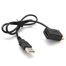 Adaptador hdmi macho para fêmea, extensor e adaptador de cabo para carregador usb 2.0 2024 - compre barato