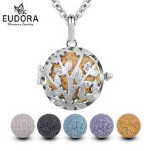 Eudora 18mm Aromatherapy Jewelry Tree of Life Essential Oil Diffuser Necklace Lava Stone Angel Ball Caller Locket for Women K168 2024 - buy cheap