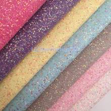 1PC 21X29CM Glitter Fabirc, Chunky Glitter Leather, Glitter Leather Sheets For Making Bows  LEOsyntheticoDIY GM3128A 2024 - buy cheap