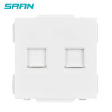 Sran-telefone de parede e interface de tomada por internet, 52*52, rj11 + rj45, acessórios do módulo de função adequado para painéis 86*86 2024 - compre barato