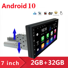 Radio con GPS para coche, reproductor Multimedia con Android 10, Universal, 1 DIN, Unidad Principal estéreo, pantalla ajustable de 7 pulgadas, WIFI, BT 2024 - compra barato