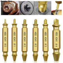 6pcs Damaged Screw Extractor Drill Bit Set Take Out Broken Screw Bolt Remover Hot 2024 - compre barato