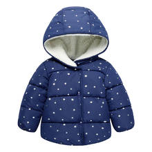 Kid Jackets 2021 Winter Clothes Boys Jacket For Baby Girls Coats Toddler Boy Warm Plush Hooded Outerwear Infant Children Clothes 2024 - buy cheap