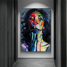 Prayer Impressionist Hand Draw Graffiti Portrait Canvas Painting Girl Oil Painting Wall Art Home Decora Print Posters Pictures 2024 - buy cheap