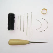 Conjunto de agulhas de costura e awl, acessórios para costura, costura, couro, sapato, ferramentas de reparo 2024 - compre barato