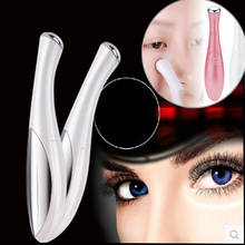 Красивое мини-устройство для массажа глаз, Электрический массажер для глаз, для лица, вибрация, тонкая волшебная палочка для лица, анти-мешок и морщинка 2024 - купить недорого