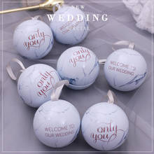 new Tinplate Ball Wedding decoration packaging gift box Chocolate Gift Box boite dragees de mariage candy box подарочная коробка 2024 - buy cheap