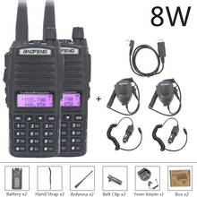 Baofeng UV 82 Walkie Talkie 2PCS 10 KM 8W UV-82 Walkie-talkies Two-way Ham Radio Station VHF UHF Dual PTT Powerful UV 5R UV 9R 2024 - buy cheap