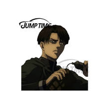 JumpTime 13 x 10.3cm For Levi Ackerman Anime Peeker Funny Auto Car Stickers and Decals Trunk Vinyl Waterproof Decal Decoration 2024 - buy cheap