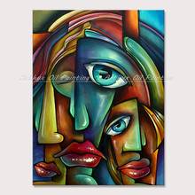 Arthyx Large Size Modern Abstract Wall Picture Handpainted Canvas Art Poster Figure Oil Painting For Living Room Home Decoration 2024 - buy cheap