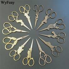 Zodiac Cross Stitch Retro Classic Vintage Scissors Antique Fine Sewing Embroidery Zakka Tailor Scissor Thread Fabric Cutter DIY 2024 - buy cheap