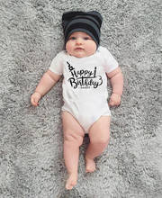 Happy Birthday Daddy Baby Boys Girls Unisex Bodysuits Happy Bithday Daddy Cute Baby Party Present Wear Fashion 2024 - buy cheap