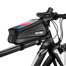 Велосипедная сумка, рама, верхняя труба, велосипедная сумка, водонепроницаемая, 6,5 дюймов, фоторемень, сумка для горного велосипеда, велосипедные аксессуары 2024 - купить недорого
