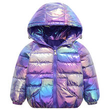 Novo colete de inverno infantil com capuz, colete colorido para crianças, casacos de algodão grosso e quente para bebês meninos e meninas 2024 - compre barato