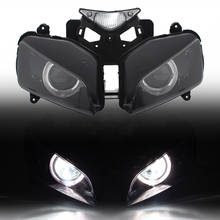 Custom Xenon Headlight HID Projector Conversion Assembly White Angel Eyes Headlamp For Honda CBR1000RR CBR 1000 RR 04-07 2024 - buy cheap